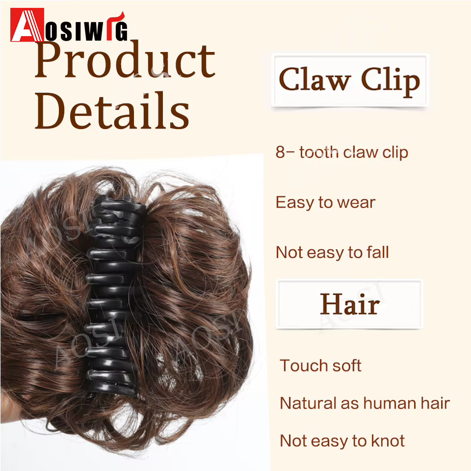 Chignon Synthétique à réinitialisation pour Queue de Cheval