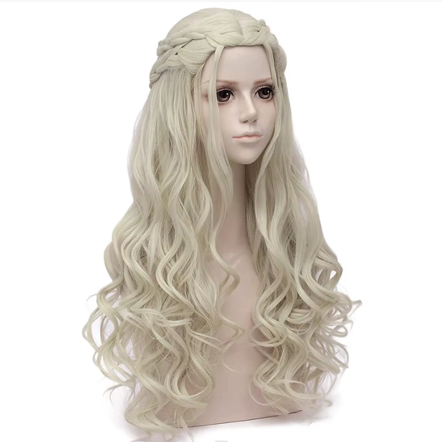 Destroy Enerile-Perruque de Cosplay Longue et Bouclée pour Femme