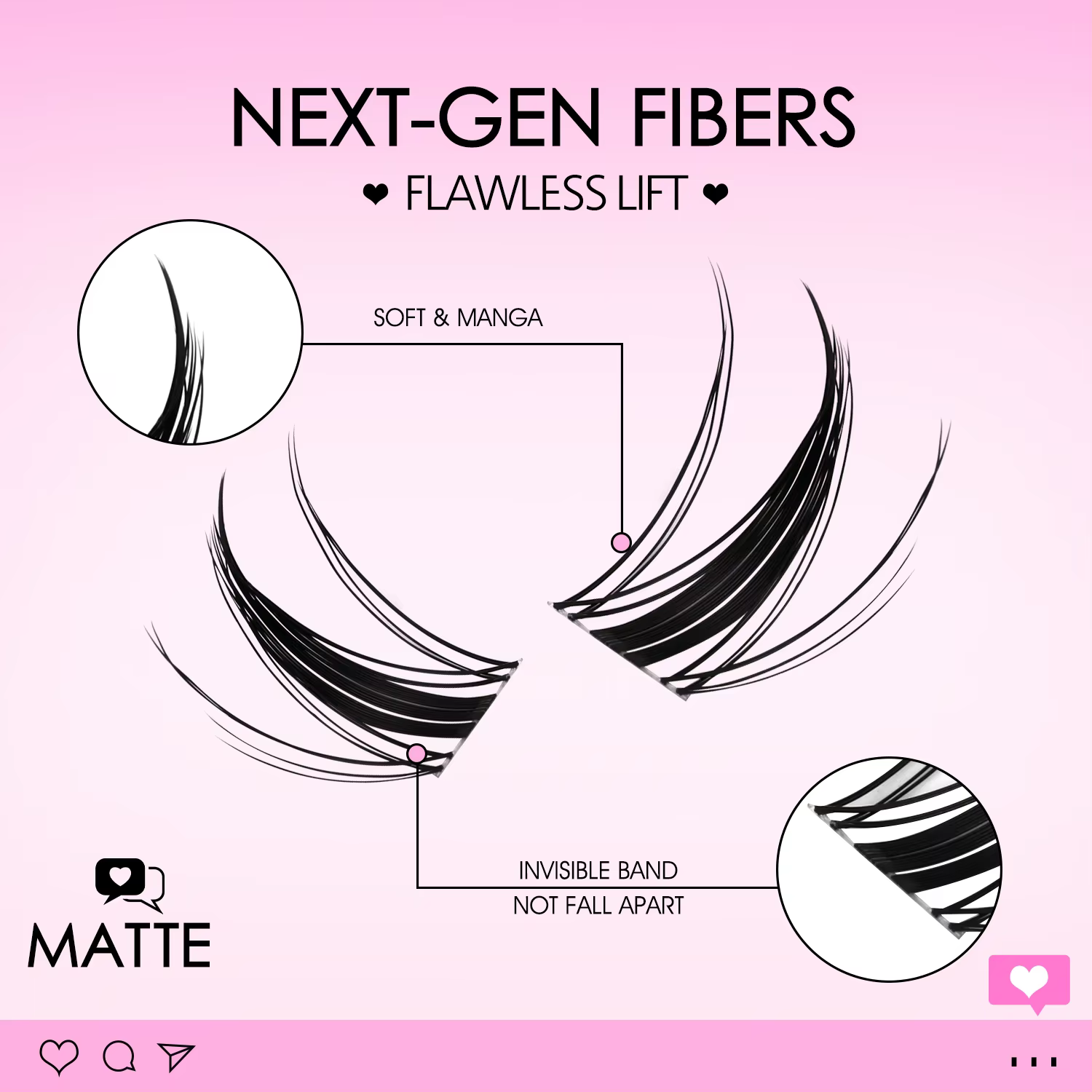 Kit de Cils en Grappes QIUNING Manga