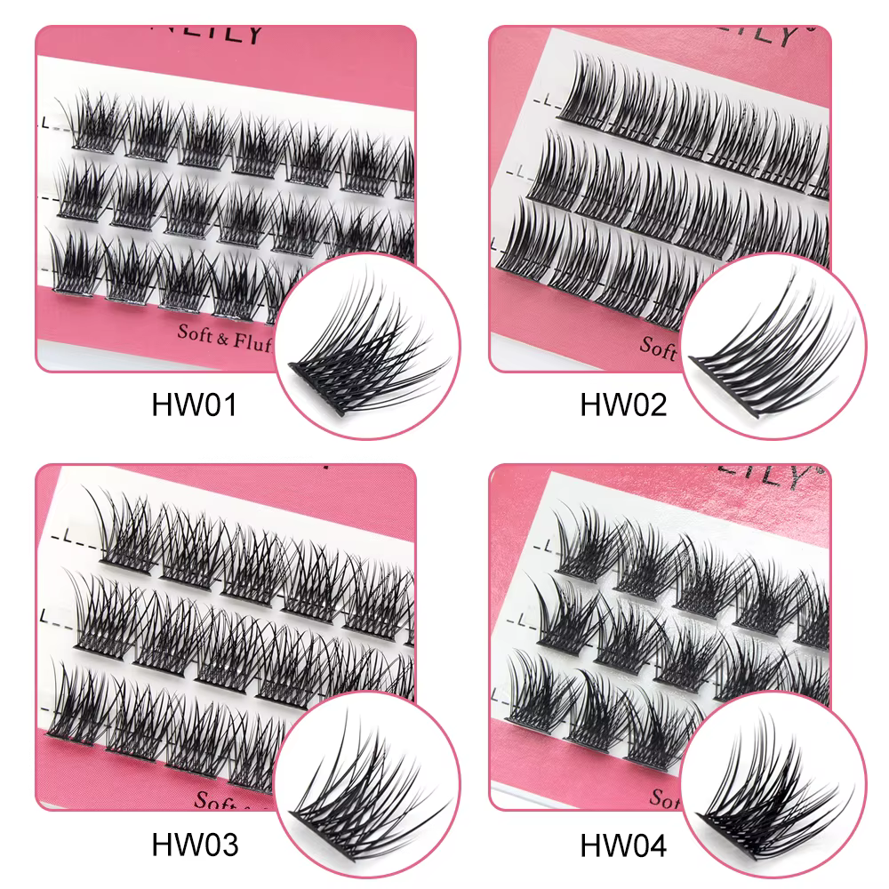 Extensions de cils segmentés 3D