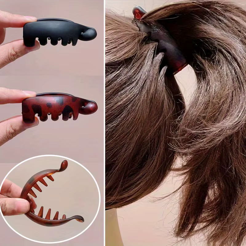 4 pinces à cheveux banane