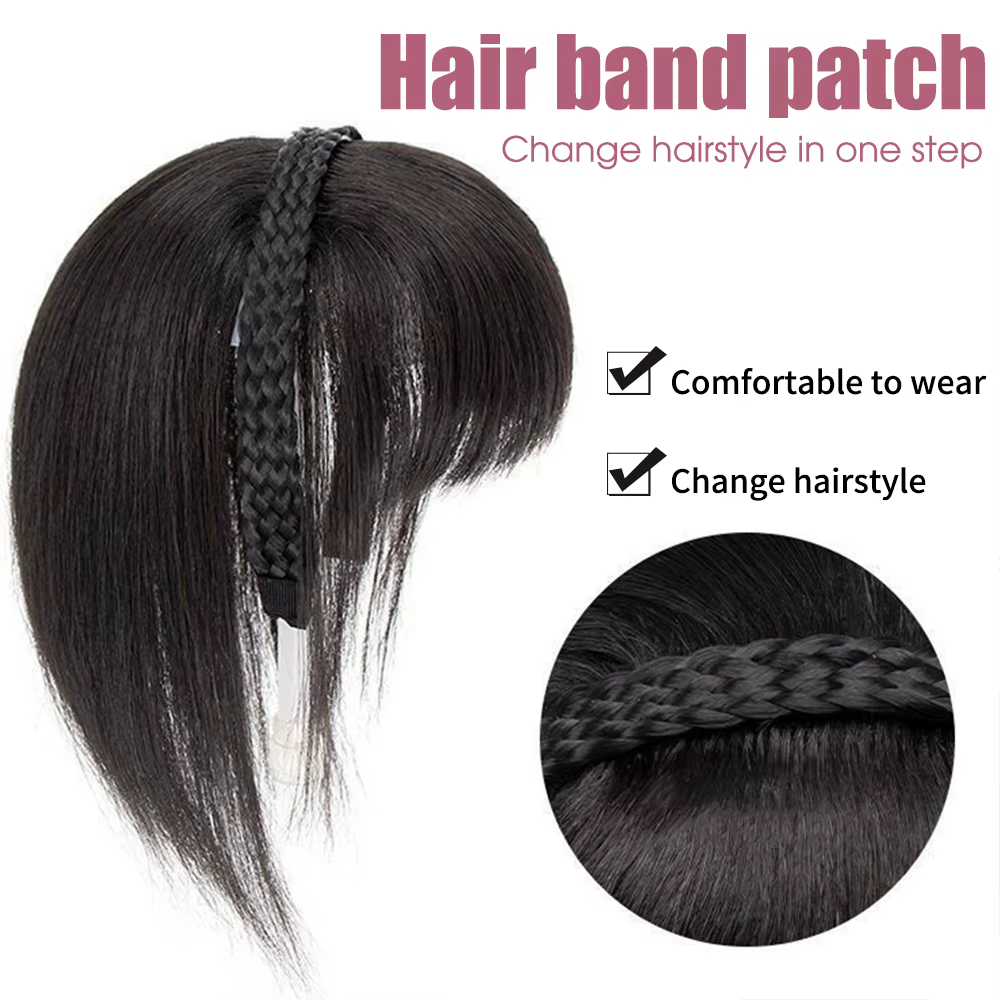 Nouveau faux cheveux bandeau perruque frange bandeau Extension de cheveux femmes filles Clips dans l'extension de cheveux accessoires de cheveux postiche Clips