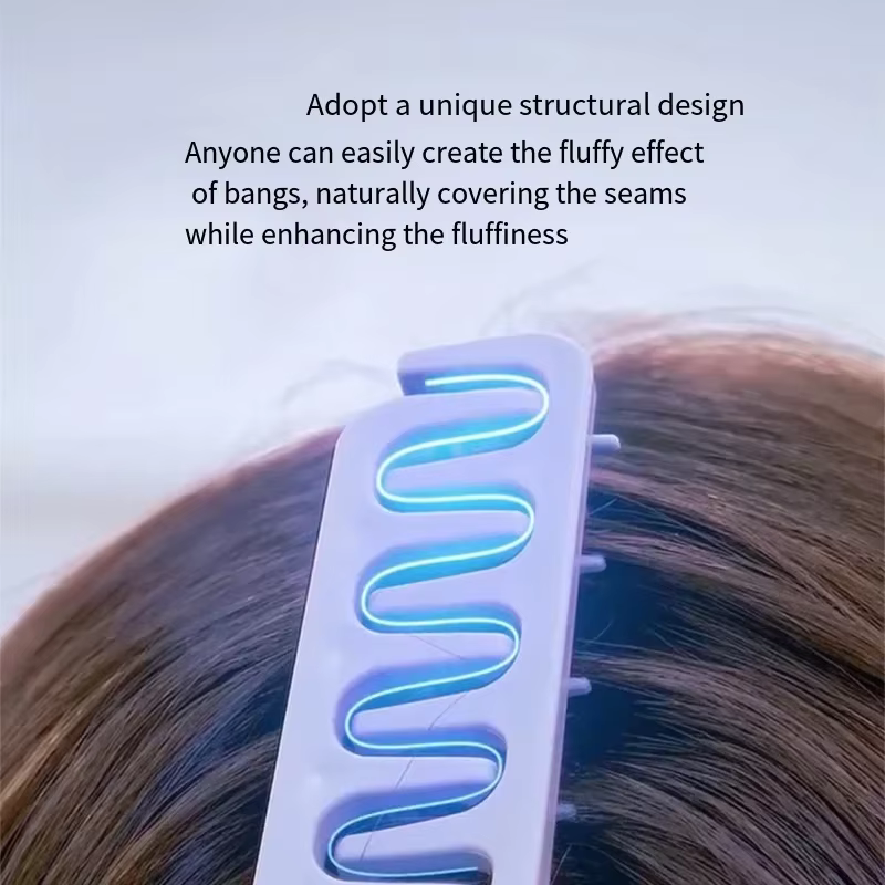 Kit d'outils de coiffure pour cheveux bouclés homme et femme : Peigne texturant volumateur et pince volumatrice pour