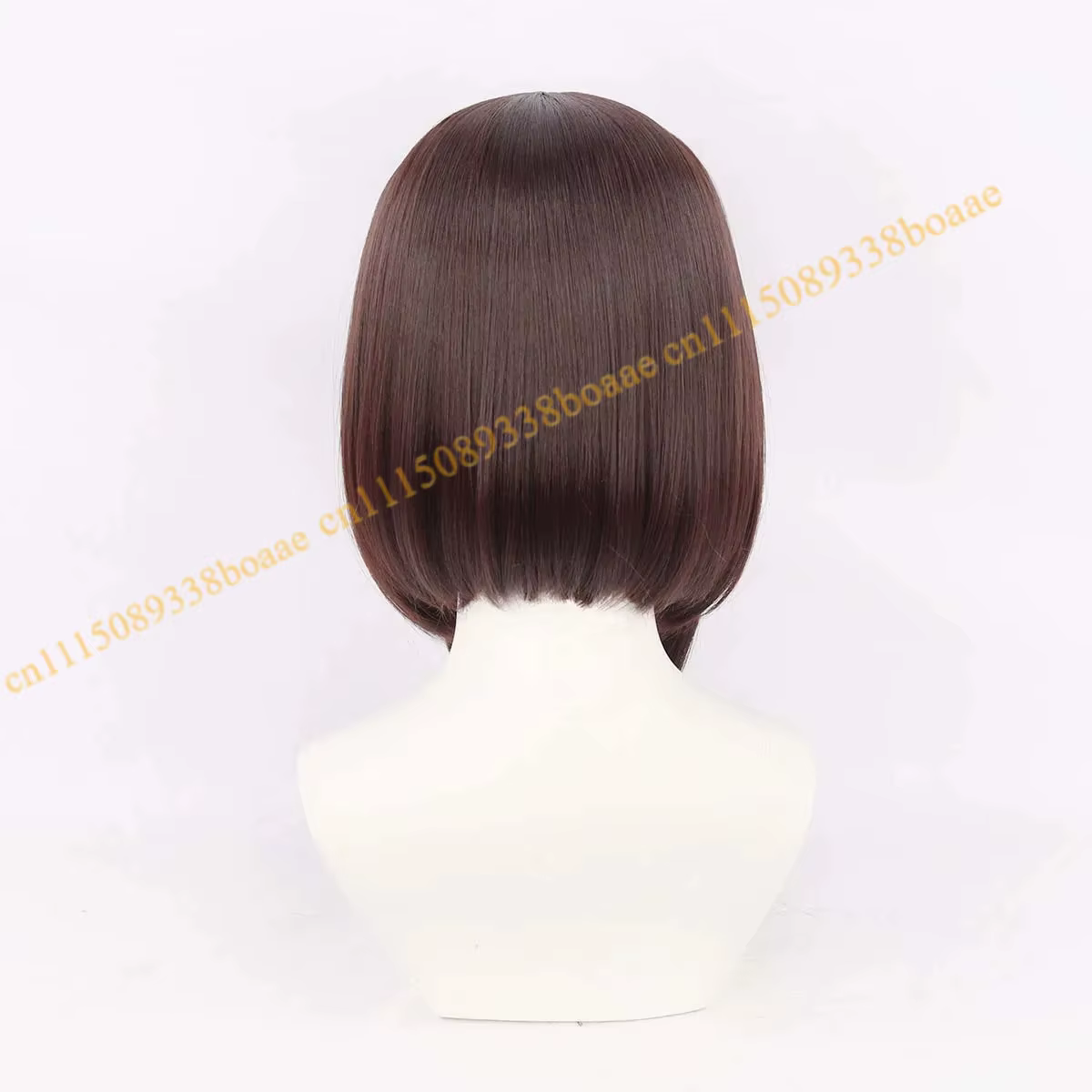 Pomni The Circus – Perruque de cosplay synthétique pour femmes, cheveux courts bruns de 38cm, style Joker, pour Halloween, Clown