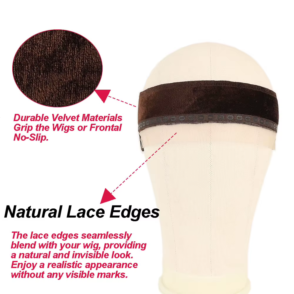 Bonnet de perruque en silicone antidérapant en velours