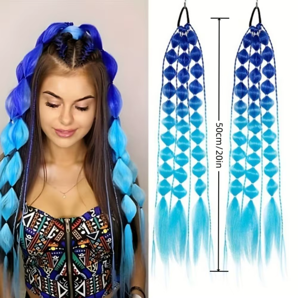 Extensions de cheveux colorées de 20 pouces