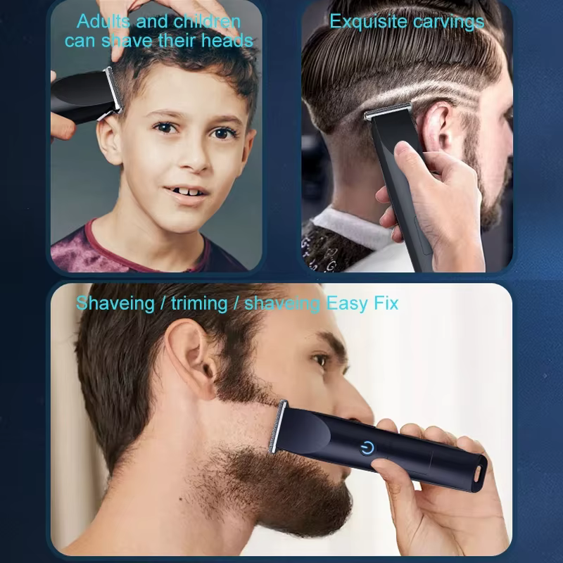 Conception de tête de coupe réglable avec chargement USB pour tondeuse à cheveux électrique coupe de cheveux et de barbe