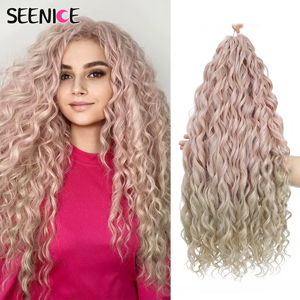 Jessica cheveux synthétiques vague profonde torsion Crochet