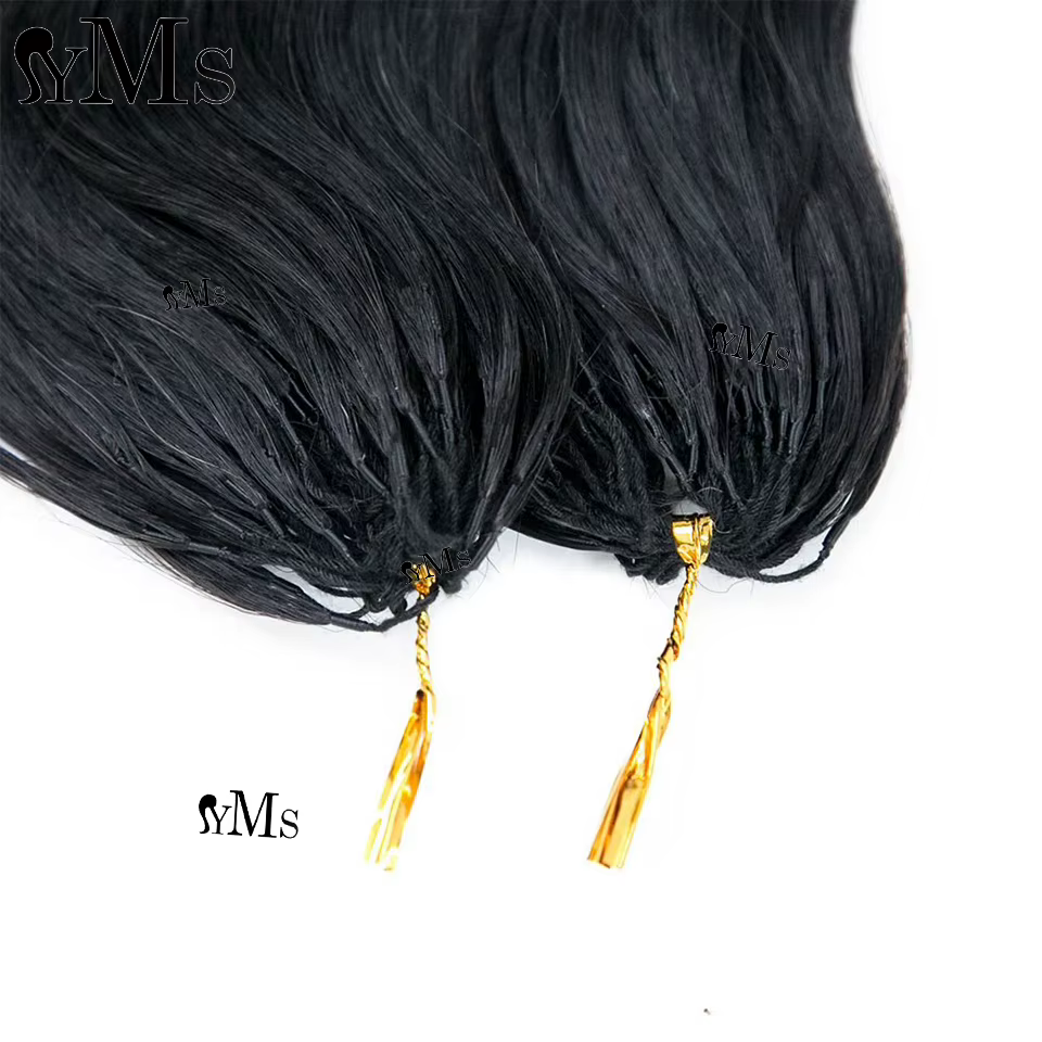 YMS 3C4A birman bouclés Invisible Crochet Extension de cheveux