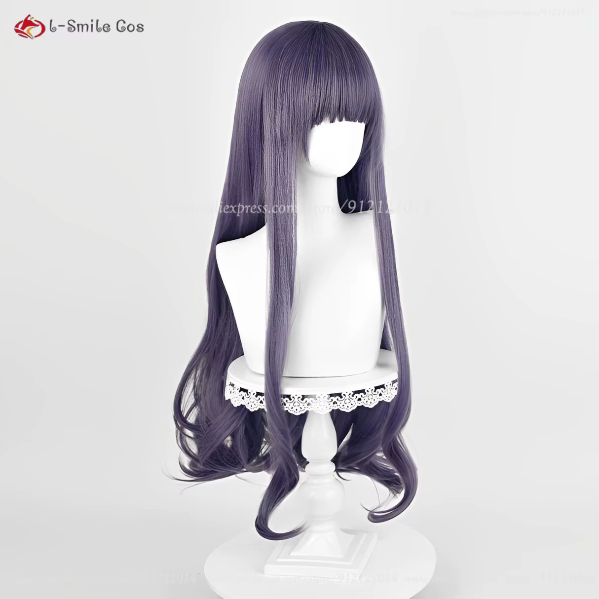 Perruque de Cosplay synthétique Tomoyo Daidouji