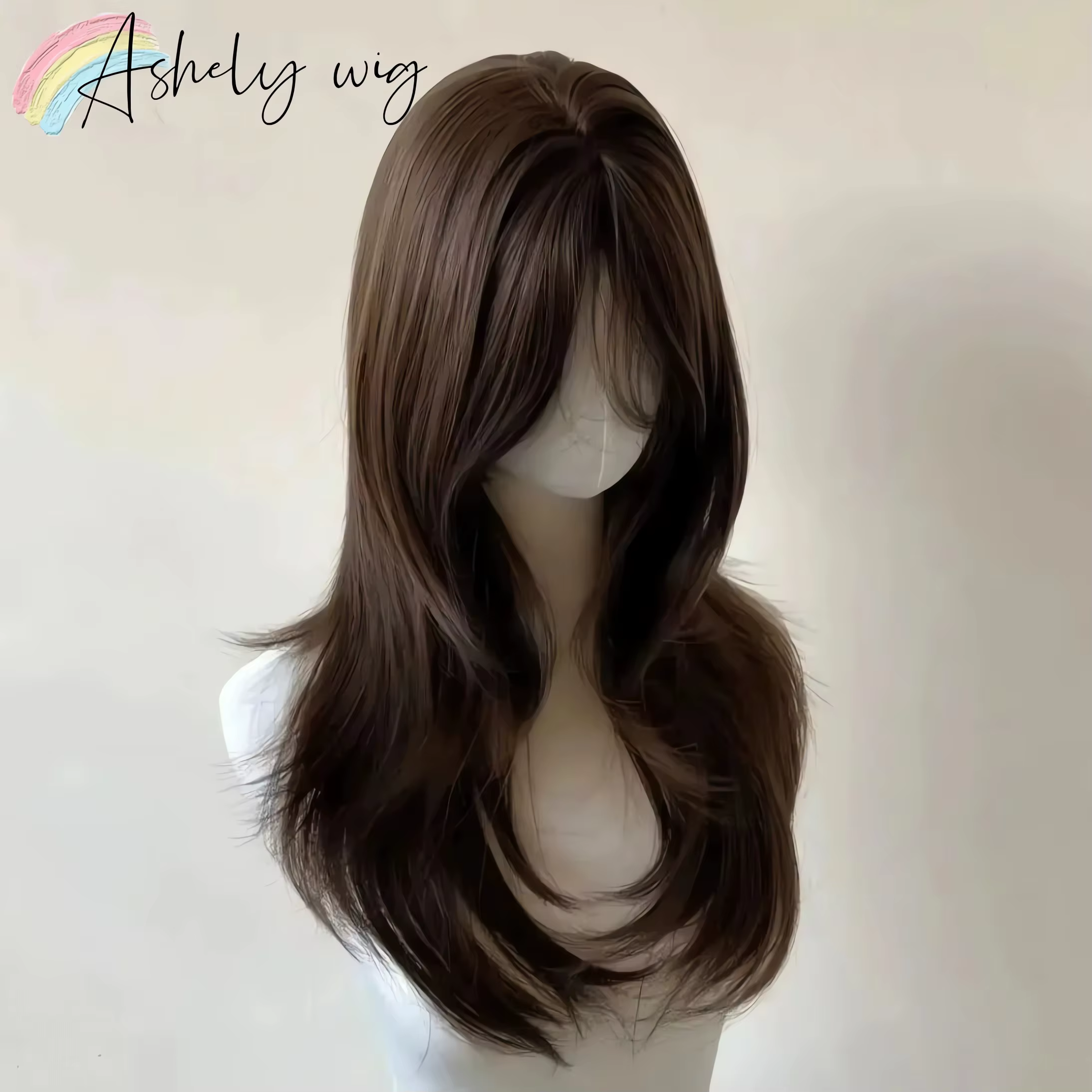 Perruque marron Ashely pour femmes