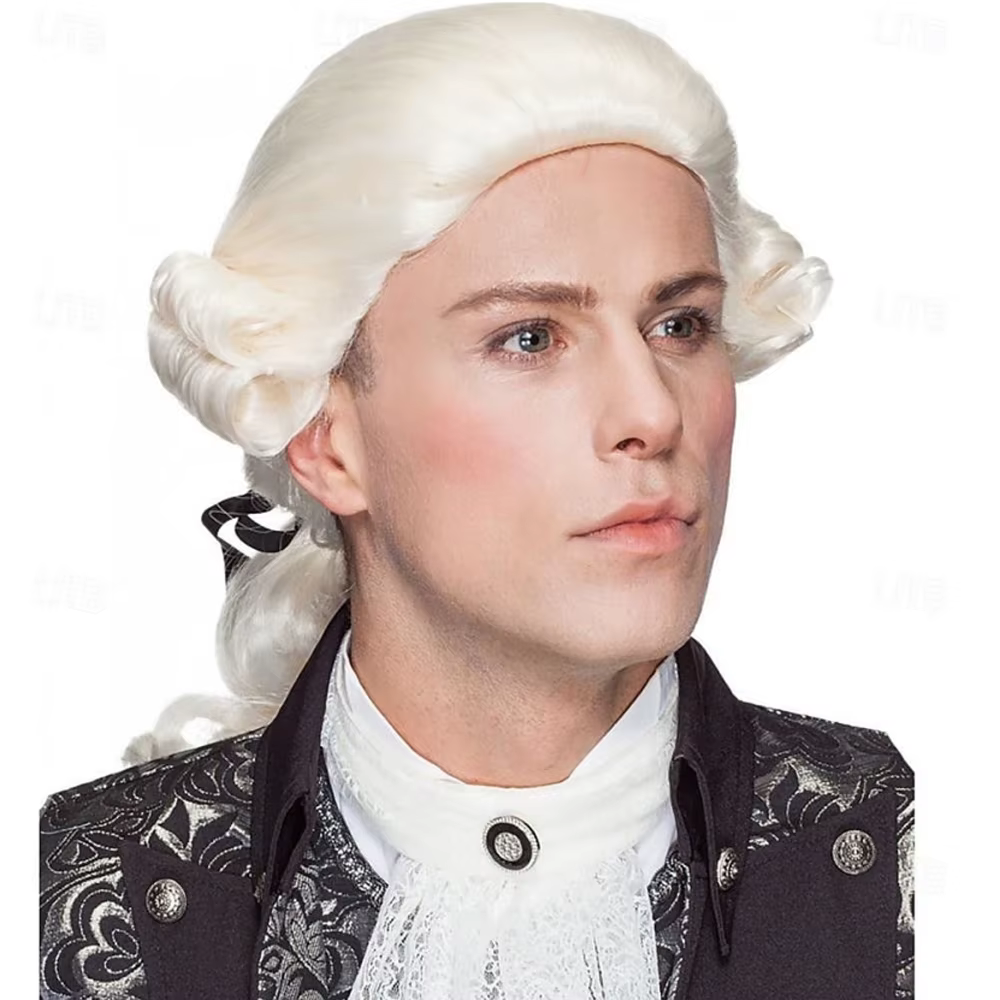 HAIRJOY – perruque synthétique américaine coloniale pour hommes
