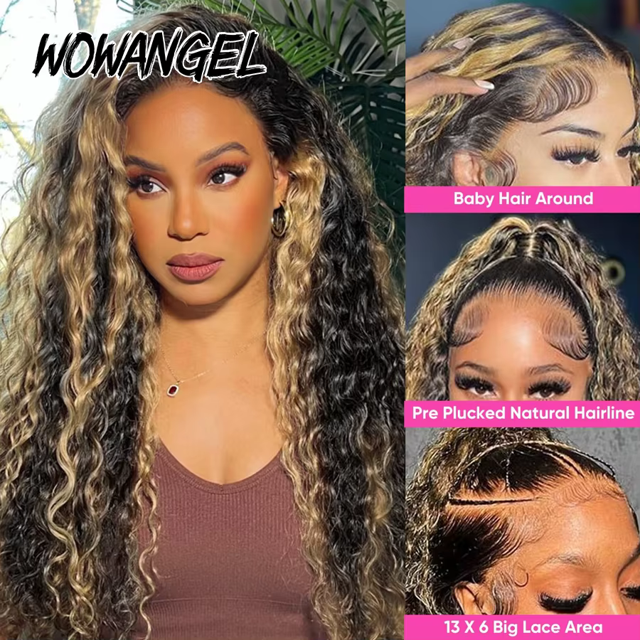 Perruque Lace Frontal Wig 100% naturelle bouclée