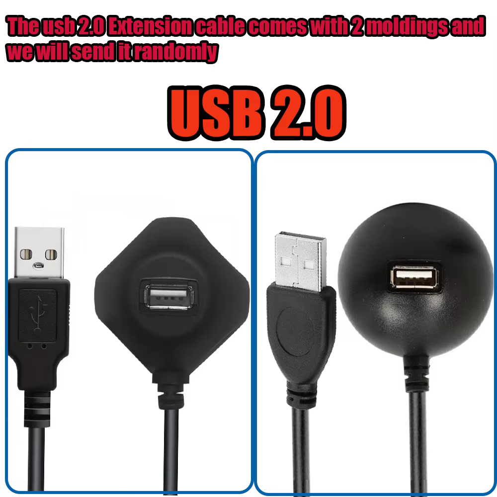 Câble d'extension USB de bureau USB 3.0/USB 2.0 rallonge mâle à femelle avec câble d'extension de bureau USB moulé sur base M/F