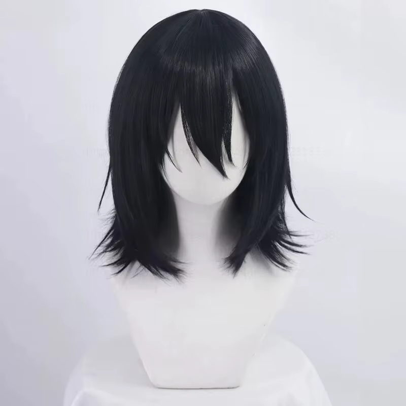 Anime Fyodor Dostoïevski Cosplay perruque noir simulé cuir chevelu