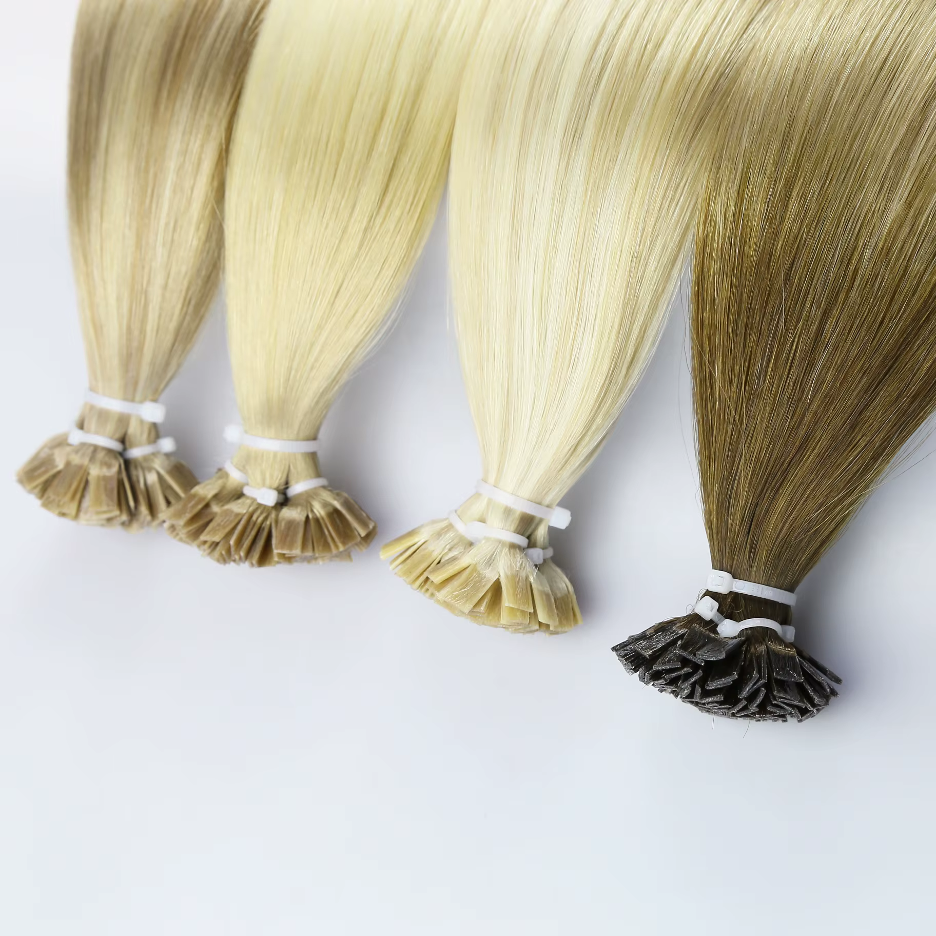 Extensions de cheveux à pointe plate