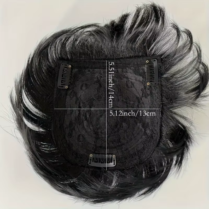Perruque synthétique pour hommes avec cheveux courts