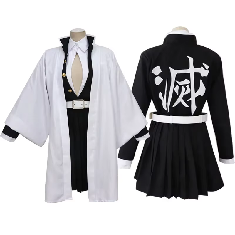 Adulte enfants démon Slayer Kimetsu Kanroji Mitsuri Cosplay Costume avec perruque Kisatsutai Sexy femmes Halloween