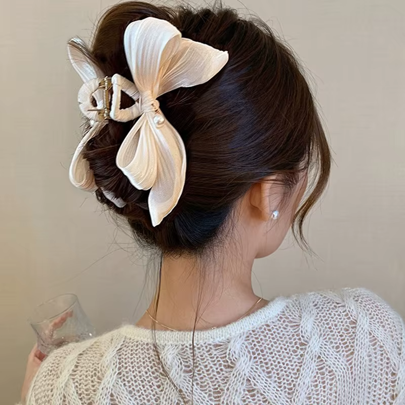 Pinces à cheveux avec nœud pour femmes