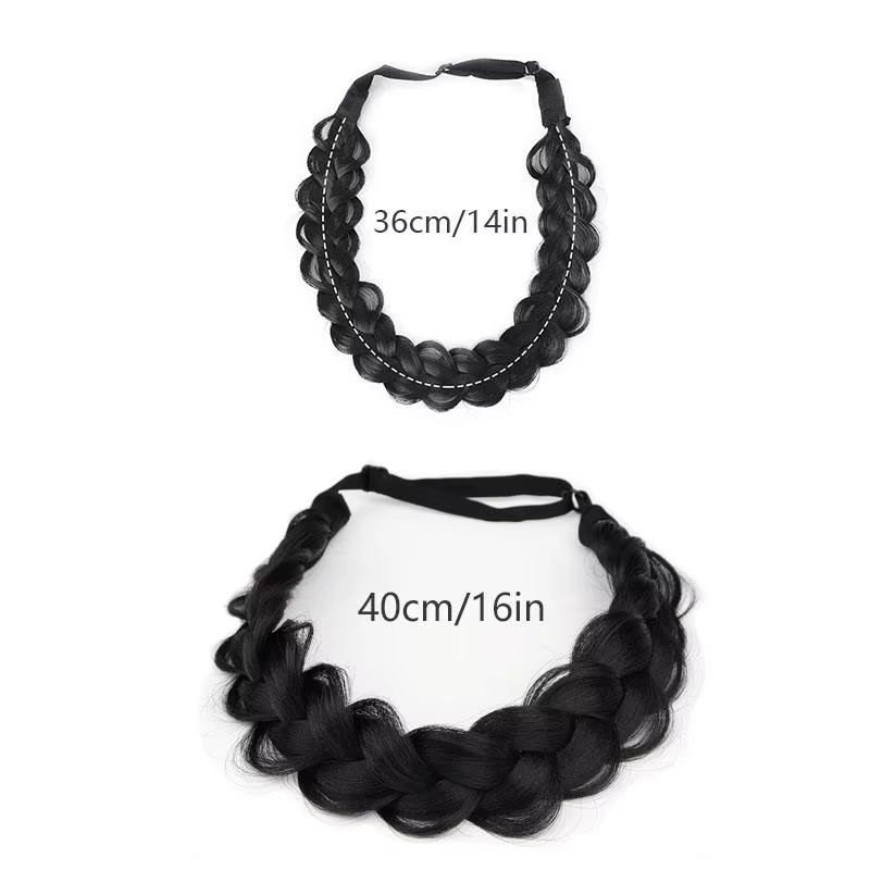 1 pièces synthétique Premium réglable à la main perruque tressée bande élastique cheveux mode tressage