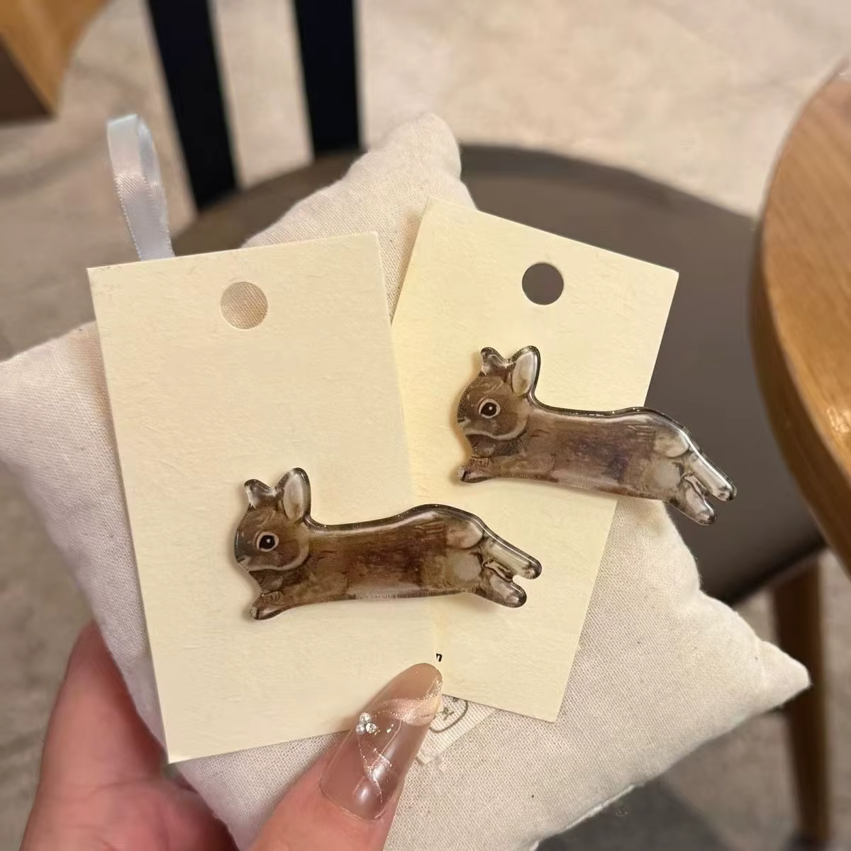 Ensemble de pinces à cheveux lapin Kawaii