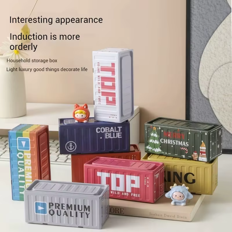Conteneur de rangement en fer Compact, organisateur de bureau créatif, Tube de fournitures de bureau, organisateur de bureau, boîte en métal, Mini conteneur 