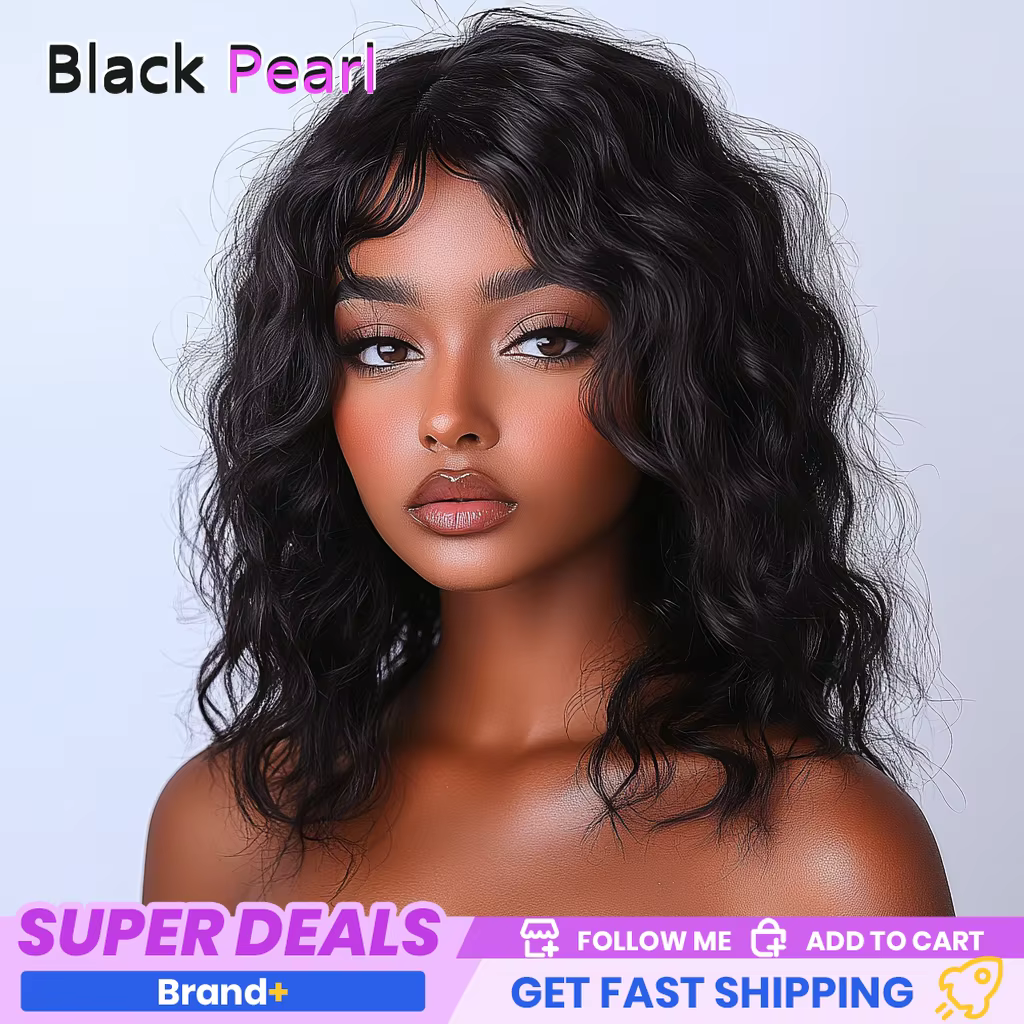 Perruque brésilienne en cheveux humains pour femmes noires