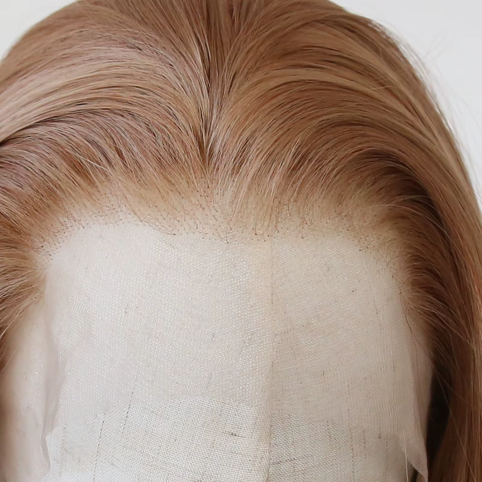 Perruque Lace Front Wig synthétique Blonde fraise
