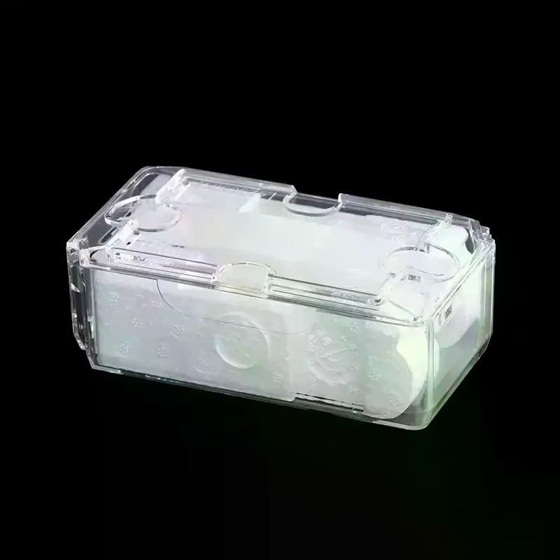 Boîte de rangement universelle pour bijoux, boîte à montres pour hommes, boîte à montres vintage transparente à grille unique, boîtes cadeaux de Noël