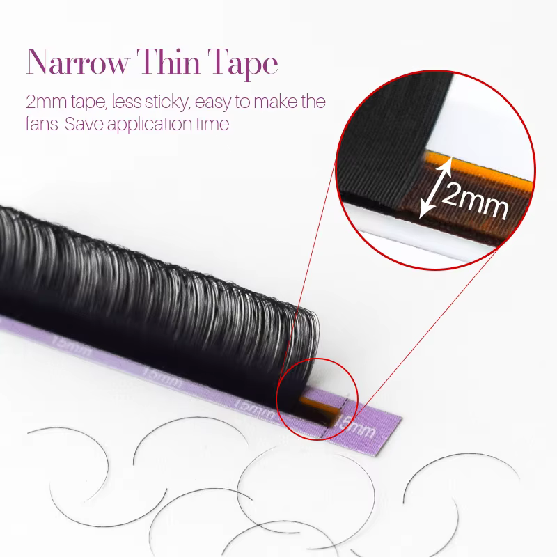 SONG LASHES Extensions de cils pour salon et nature professionnelle et pointe fine douce noir pur prise facile