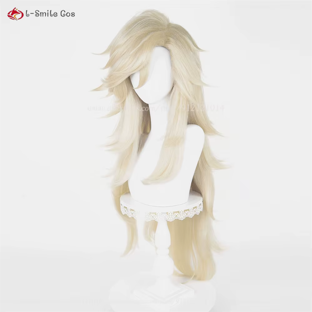 Douma Cosplay perruque 100 cm perruques dorées pour hommes femmes unisexe