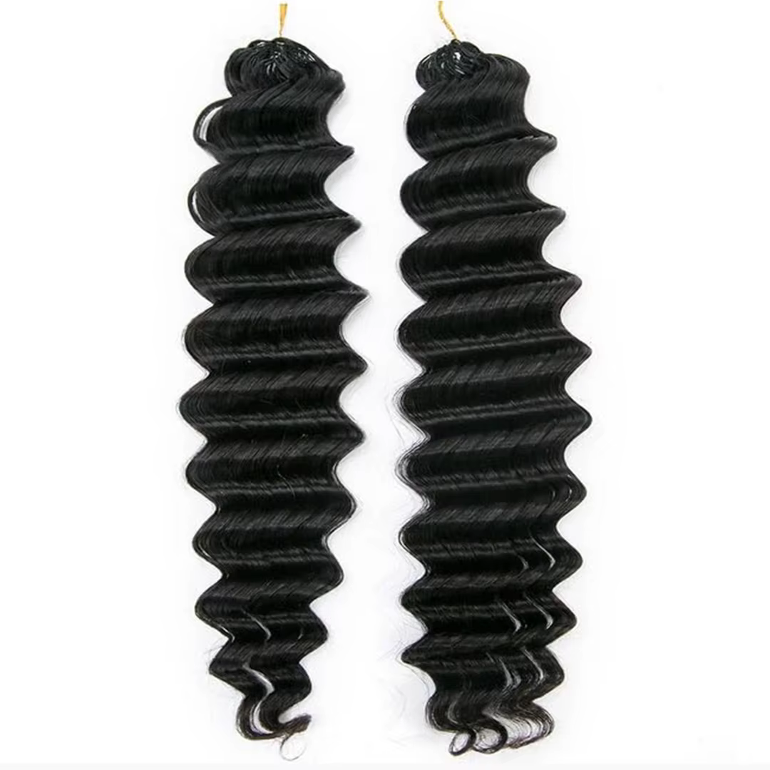 Extensions de cheveux humains au crochet sans nœuds