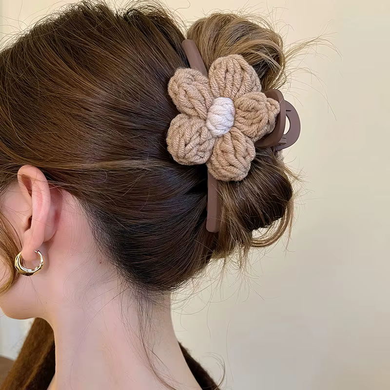 Wars IKA-Pince à cheveux en laine rétro pour femme