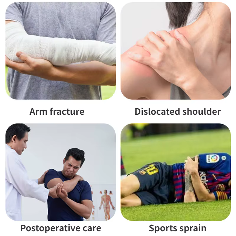 Attelle de coude, Support d'épaule, attelle d'immobilisation, sangle de bras fracturée cassée, entorse des blessures, soulagement de la douleur