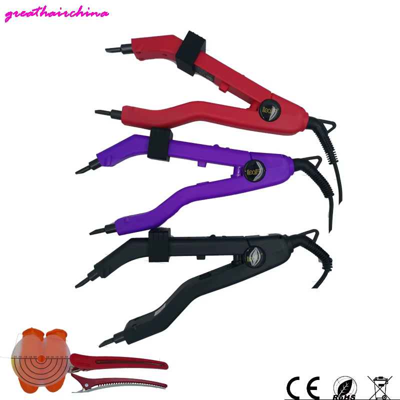 Salon de JR-609 professionnel Mini fer créer des extensions KerBrian impeccables à la maison avec des pointes métropolitaines de précision (tension mondiale)