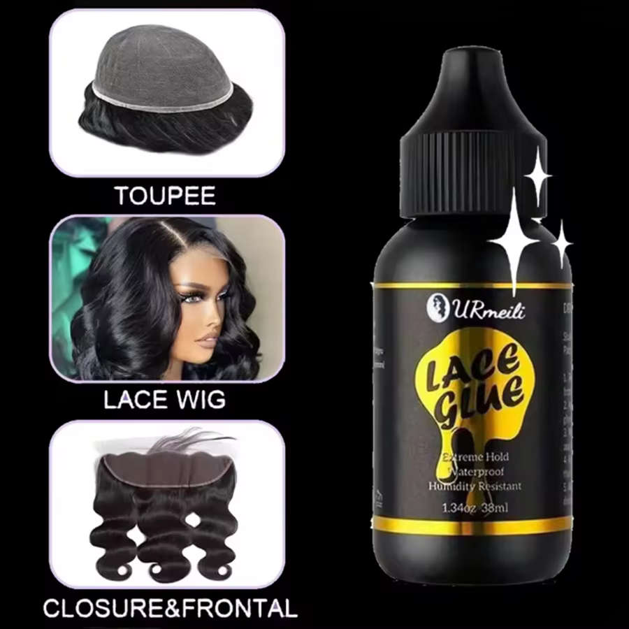 Kit d'installation de perruque 8 pièces : Colle et dissolvant pour dentelle