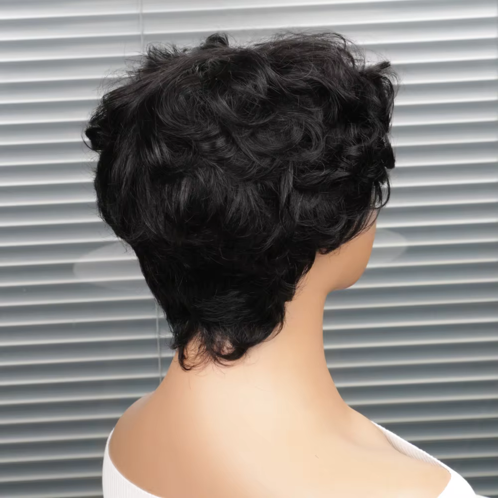 Perruque courte coupe pixie