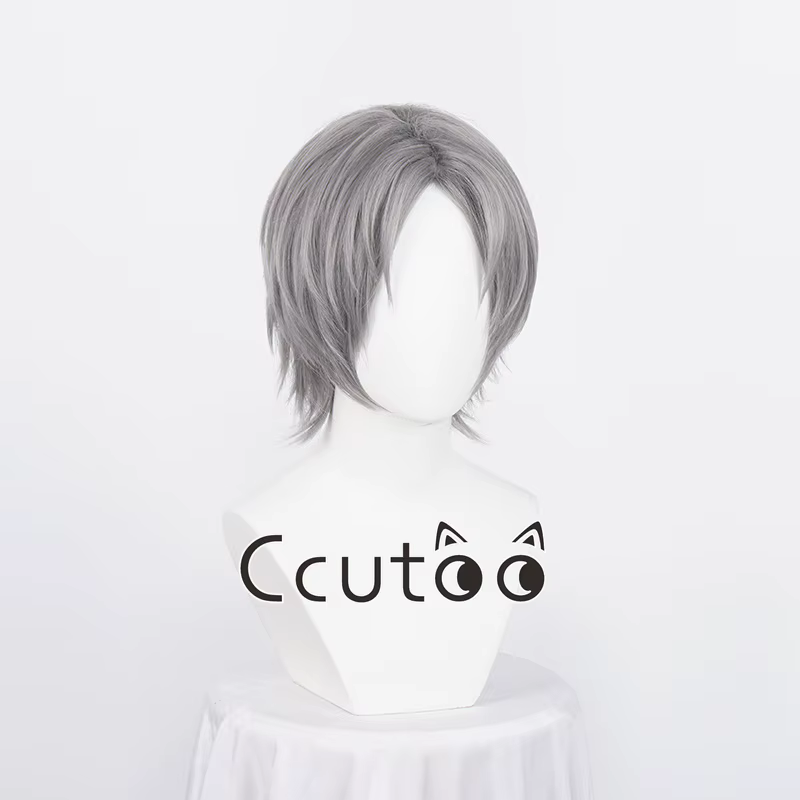 Perruque de cosplay courte Dante Game, cheveux gris argentés, cosplay de degré de chaleur, olympiques d'Halloween Cos, perruques synthétiques, bonnet de perruque, nouveau