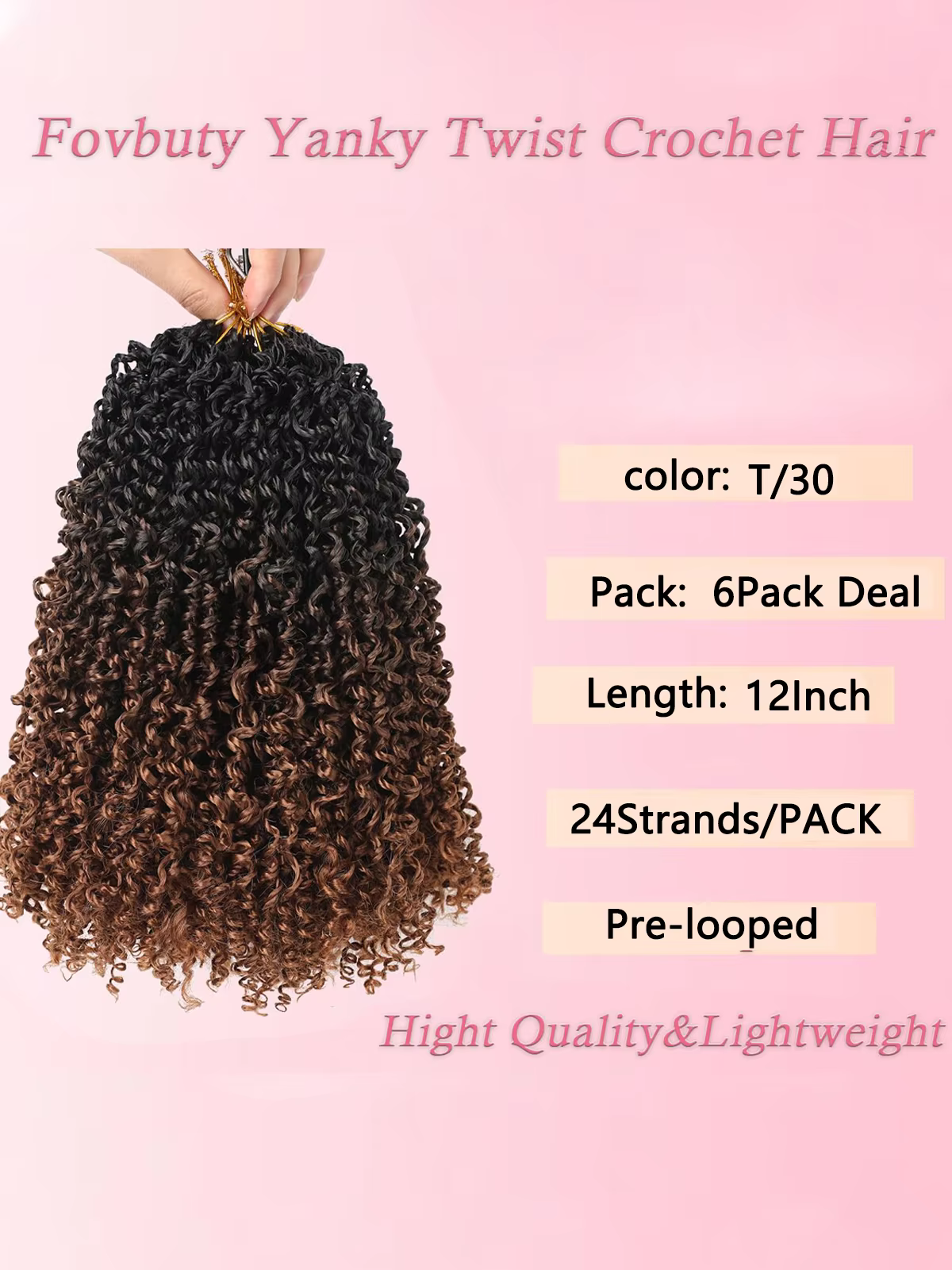 Extensions de cheveux au crochet Yanky Twist