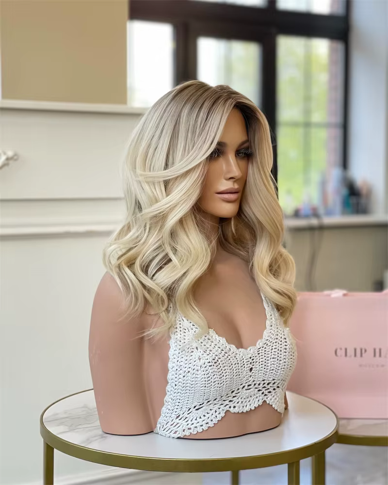 Perruque Lace Front Wig synthétique sans colle HD