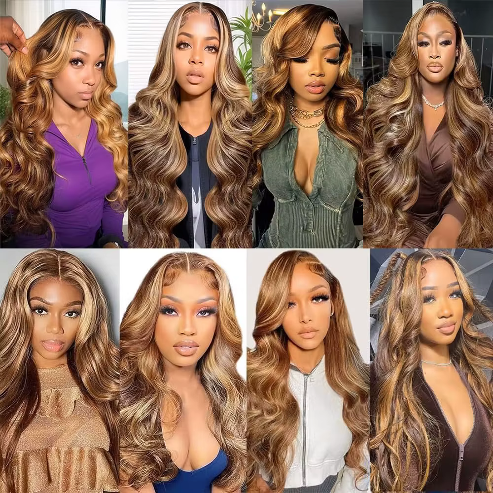 Mèches brésiliennes Body Wave brunes Balayage