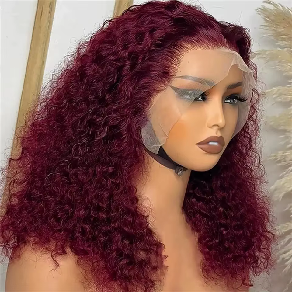 Perruque Lace Front Wig synthétique bouclée profonde