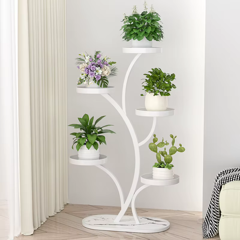 Étagères de rangement pour plantes de terrasse, serre, présentoirs décoratifs en métal, meubles de terrasse dorés pas chers, offre de mobilier de patio
