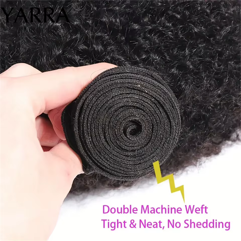 Extensions de cheveux humains brésiliens bouclés afro 12A