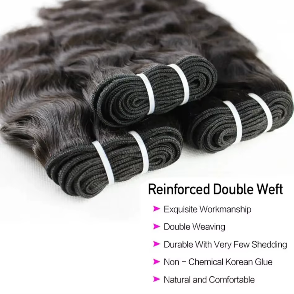 Tissage en lot brésilien naturel ondulé et humide
