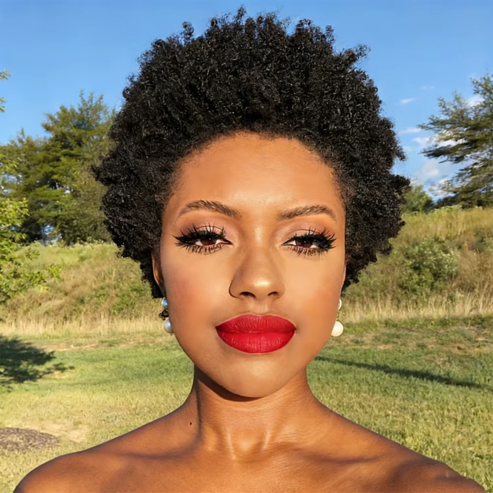Perruques afro courtes bouclées pour femmes