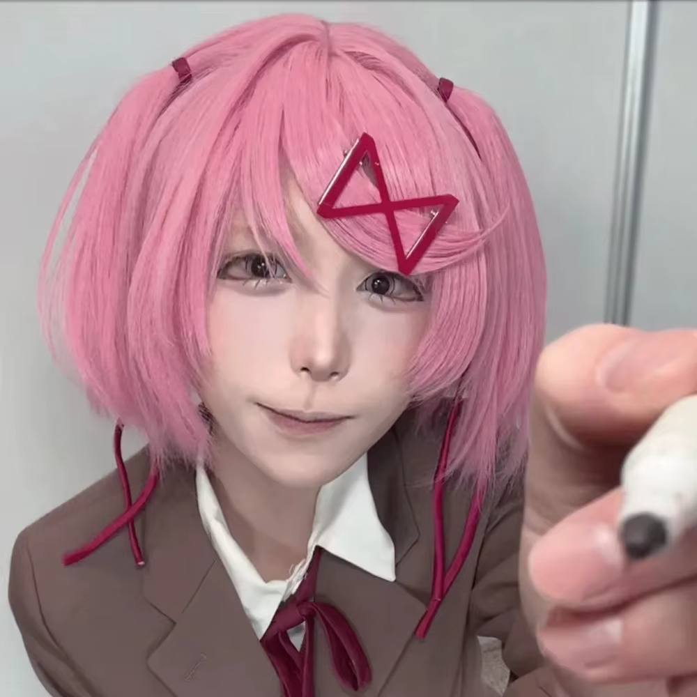 Perruque de Cosplay Anime Natsuki pour femmes