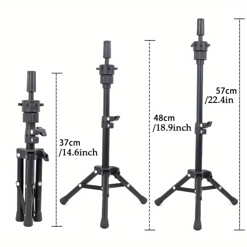 Mannequin de perruque de 22 pouces avec support de présentation et de fabrication