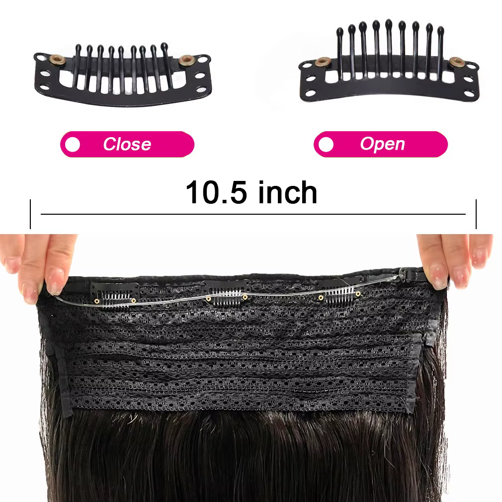 # Extensions Halo 1B en cheveux humains avec clips