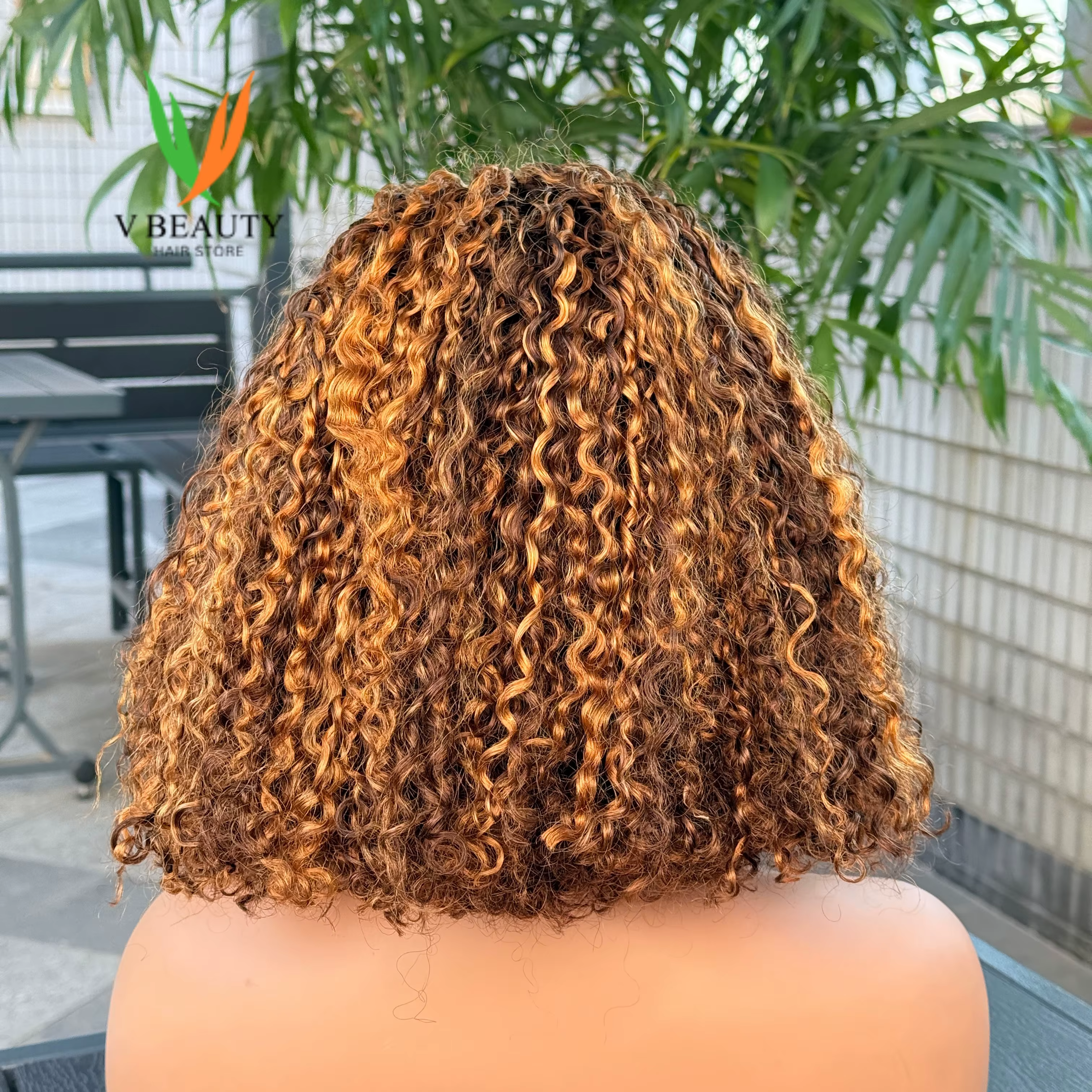 Perruque bandeau en cheveux humains